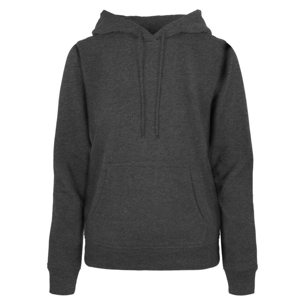 Build Your Brand Womens/Ladies Basic Hoodie / Charcoal